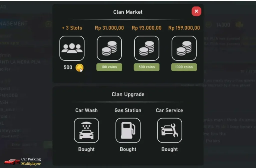 Clan – Latest Feature in Car Parking Multiplayer