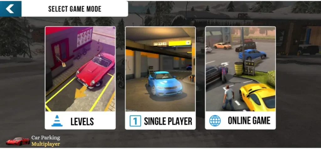 Gameplay in car parking